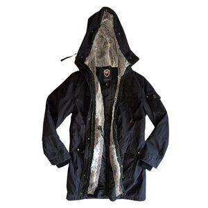 1 Madison Expedition Exclusive Collection Large Women's Fur Lined Hooded Coat